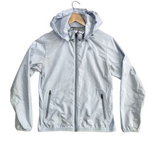 Nike ACG Windbreaker Jacket Womens M Blue Full Zip Lightweight Packable Hooded
